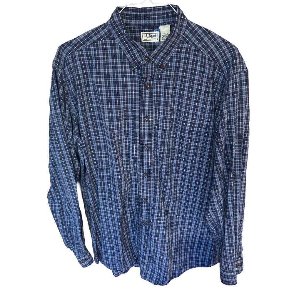 LL Bean Mens Flannel Button Down Shirt